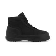 Trek Nubuck Enkellaarzen Moon Boot , Black , Heren