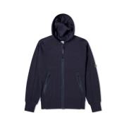 Diagonaal Verhoogde Fleece Hoodie Sweatshirt C.p. Company , Blue , Her...