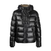 gewatteerd vest met capuchon - 38 Mackage , Black , Heren