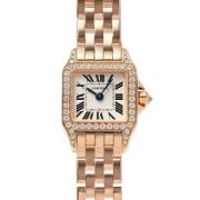 Pre-owned Rose Gold watches Cartier Vintage , Gray , Dames