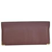 Pre-owned Leather wallets Cartier Vintage , Red , Dames