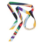 Iride Zijden Ketting met All-over Motief Emilio Pucci , Multicolor , D...