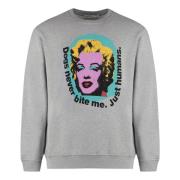 Andy Warhol Print Katoenen Sweatshirt Comme des Garçons , Gray , Heren