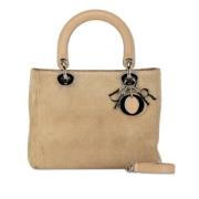 Pre-owned Suede dior-bags Dior Vintage , Beige , Dames