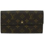 Pre-owned Canvas wallets Louis Vuitton Vintage , Brown , Dames