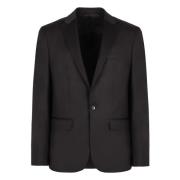 Klassieke Wollen Blazer met Reverskraag Calvin Klein , Black , Heren