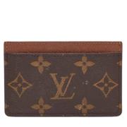 Pre-owned Coated canvas wallets Louis Vuitton Vintage , Brown , Dames