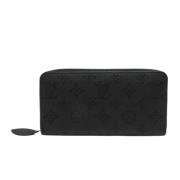 Pre-owned Leather wallets Louis Vuitton Vintage , Black , Dames