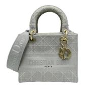 Pre-owned Canvas dior-bags Dior Vintage , Gray , Dames