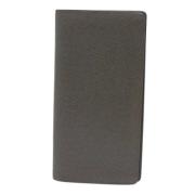 Pre-owned Leather wallets Louis Vuitton Vintage , Gray , Dames