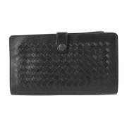 Pre-owned Leather wallets Bottega Veneta Vintage , Black , Heren