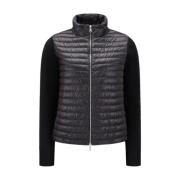 Gewatteerde wollen vestjas zwart Moncler , Black , Dames