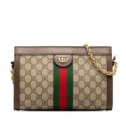 Pre-owned Canvas gucci-bags Gucci Vintage , Beige , Dames