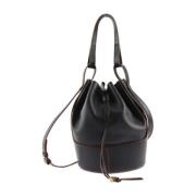 Pre-owned Leather shoulder-bags Loewe Pre-owned , Black , Dames