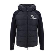 Zwart Zip Up Cardigan Sweaters Moncler , Black , Heren