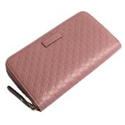 Pre-owned Leather wallets Gucci Vintage , Pink , Dames