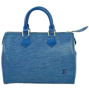 Pre-owned Leather louis-vuitton-bags Louis Vuitton Vintage , Blue , Da...