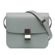 Pre-owned Leather crossbody-bags Celine Vintage , Gray , Dames