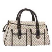 Pre-owned Leather handbags Celine Vintage , White , Dames