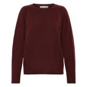 Kasjmier Raglan Trui in Roodbruin Emerson Renaldi , Brown , Dames