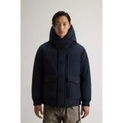 Blauwe Bomberjack Melton Stijl Woolrich , Blue , Heren