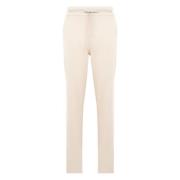 Witte Wol Kasjmier Strop Broek Vrouwen D.Exterior , White , Dames