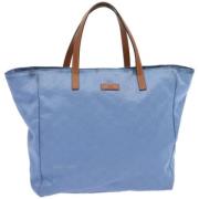 Pre-owned Canvas gucci-bags Gucci Vintage , Blue , Dames