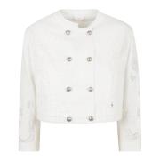 Blazerjas Ermanno Scervino , White , Dames