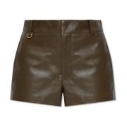 Leren shorts Chloé , Green , Dames