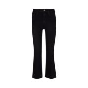 Hoge taille crop flare jeans Liu Jo , Black , Dames