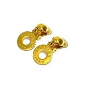 Pre-owned Metal earrings Celine Vintage , Yellow , Dames