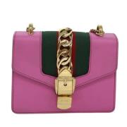 Pre-owned Leather gucci-bags Gucci Vintage , Pink , Dames