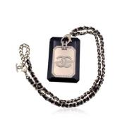 Pre-owned Leather chanel-jewelry Chanel Vintage , Black , Dames