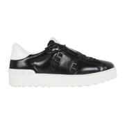 Rockstud Untitled Sneaker Zwart Wit Valentino Garavani , Black , Dames