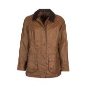 Beadnell Waxjas - Stijlvol en Warm Barbour , Brown , Dames