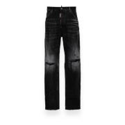 Klassieke Denim Jeans Dsquared2 , Black , Heren