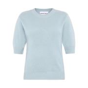 Kasjmier Gebreide Crew Neck Sweater Emerson Renaldi , Blue , Dames