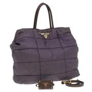 Pre-owned Nylon handbags Prada Vintage , Purple , Dames