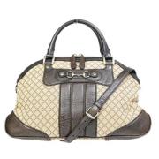 Pre-owned Canvas gucci-bags Gucci Vintage , Beige , Dames