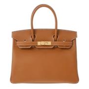 Pre-owned Leather handbags Hermès Vintage , Brown , Dames