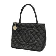 Pre-owned Leather chanel-bags Chanel Vintage , Black , Dames