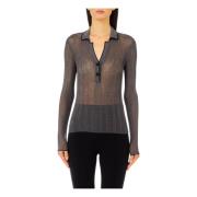 Stijlvolle Top met Gesloten Mouwen Liu Jo , Gray , Dames