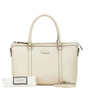 Pre-owned Leather gucci-bags Gucci Vintage , White , Dames