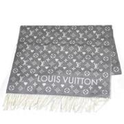 Pre-owned Silk scarves Louis Vuitton Vintage , Gray , Dames