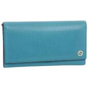 Pre-owned Leather wallets Gucci Vintage , Blue , Dames