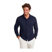 Navy Lange Mouwen Shirt Cala 1789 , Blue , Heren