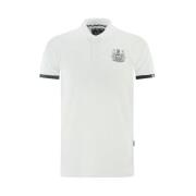 Katoenen poloshirt met contrastlogo Aquascutum , White , Heren