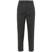 Smal Gesneden Broek met Zakken Pinko , Gray , Dames