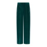 Fluwelen broek Lacoste , Green , Dames