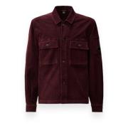 Corduroy Overshirt C.p. Company , Purple , Heren